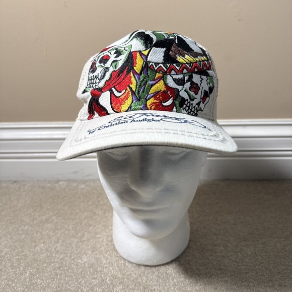 Ed Hardy Other - Don Ed Hardy Christian Audigier Embroidered Skulls Sombrero Snapback Trucker Hat